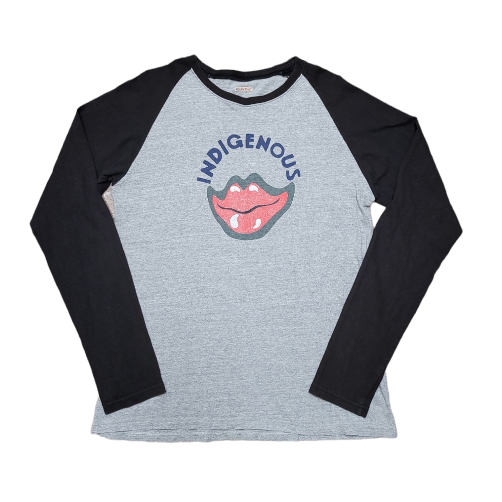 Kapital " Indigenous Kiss " Raglan Shirt Sz M Japan